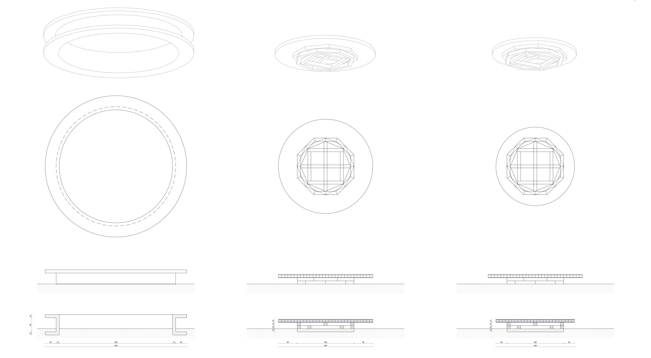 SoThA Park – seating elements, drawings